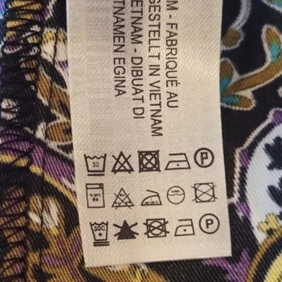 Zara Paisley Print Open Keyhole Back Long Sleeve Partially Lined Mini Dress, XS - Picture 11 of 15